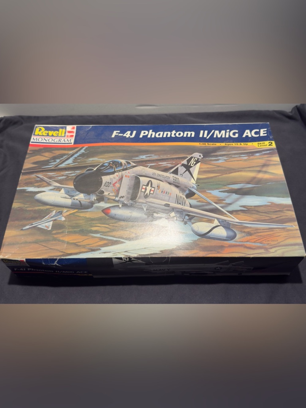Revell Monogram F-4J Phantom II MiG Ace 1/48 Model Kit Open Box Sealed 1997